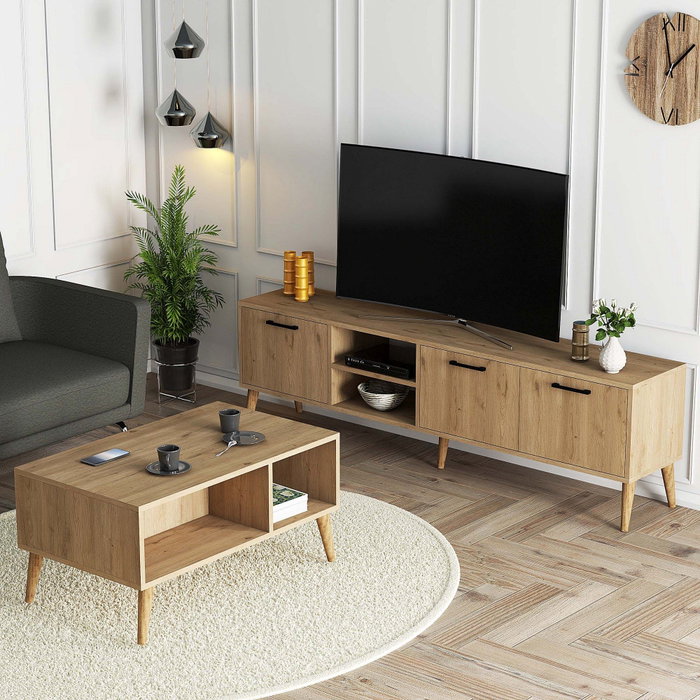 Hanah Home Set 1587-2076 de Muebles de Salón en Roble Hanah Home Set 1587-2076 de Muebles de Salón en Roble